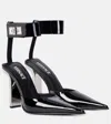 Versace 105mm Slice Slingback Pumps In Black