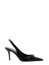 VERSACE PATENT LEATHER SLINGBACK WITH GIANNI RIBBON BOW