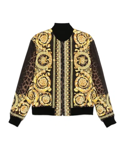 VERSACE VERSACE WILD BAROCCO REVERSIBLE BOMBER JACKET