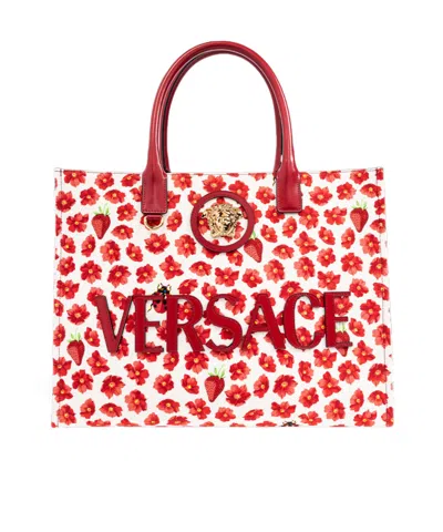 Versace Pattern Handbag In Red