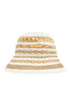 Versace Treasure Print Bucket Hat In White