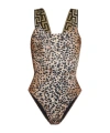Versace Pattern One-piece Swimsuit In Nude