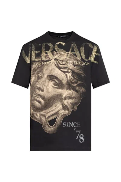 VERSACE VERSACE PATTERN-PRINTED CREWNECK T-SHIRT