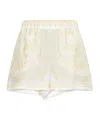 Versace Pattern-printed Elasticated-waistband Shorts In White