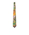 Versace Printed Silk Twill Tie In Multi