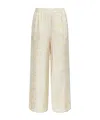 Versace Pattern-printed Trousers In White