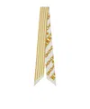 Versace Chain Link-print Scarf In White