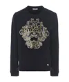 Versace Pattern Sweater In Black