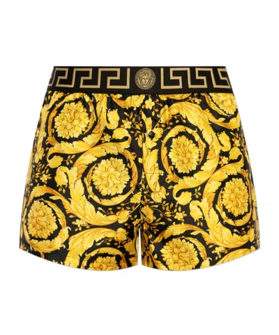 Versace Pattern Underwear In Yellow
