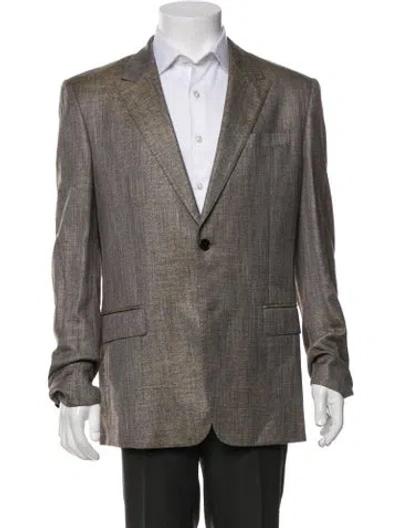 Pre-owned Versace Patterned Blazer In Multicolor