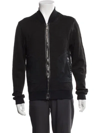 Pre-owned Versace Patterned Bomber Jacket In Black