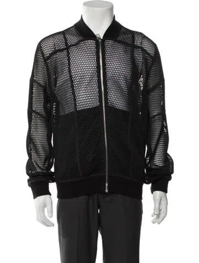 Pre-owned Versace Patterned Bomber Jacket In Black