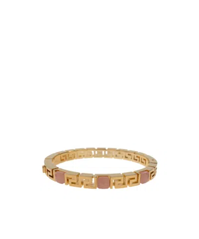 Versace Greca Glass Bracelet In Gold