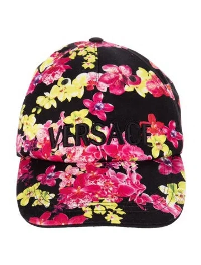 Pre-owned Versace Patterned Hat In Black