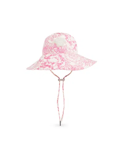 Versace Patterned Hat In Pink