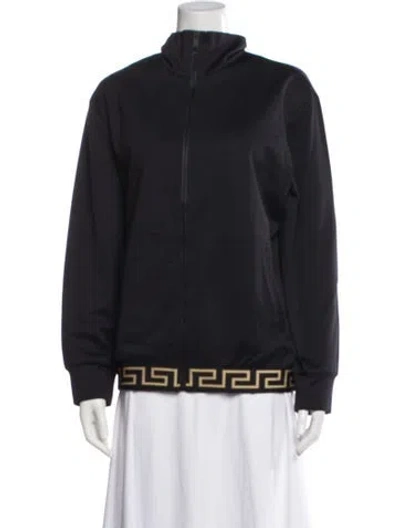 Pre-owned Versace Patterned Jacket In Black