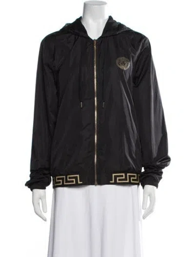 Pre-owned Versace Patterned Jacket In Black