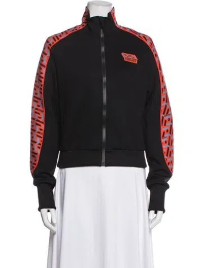 Pre-owned Versace Patterned Jacket In Black