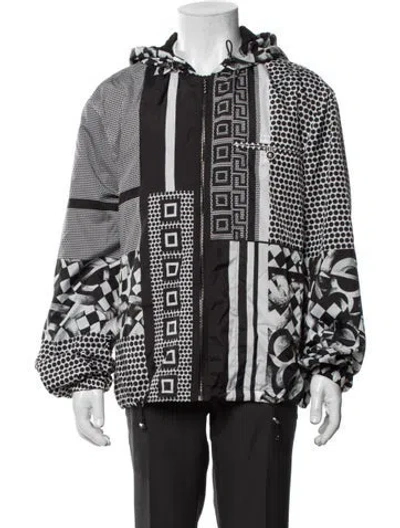 Pre-owned Versace Patterned Jacket W/ Tags In White
