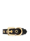 Versace Patterned-jacquard Collar In Black