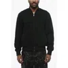 Versace Knit Bomber Jacket With Ribbed Cuffs And Hem