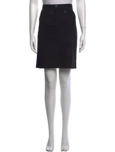 Pre-owned Versace Patterned Mini Skirt In Black