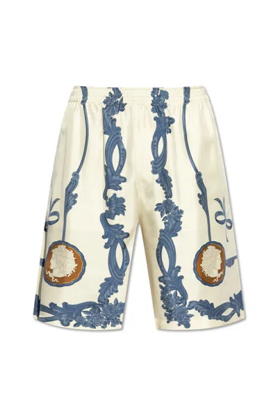 Versace Patterned Shorts In Multicolor