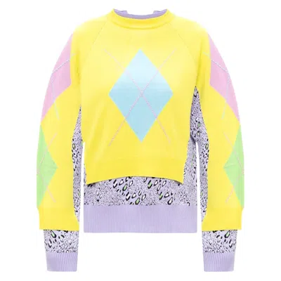 Pre-owned Versace Patterned Sweater In Yellow