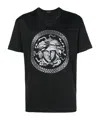 Versace Patterned T-shirt In Black