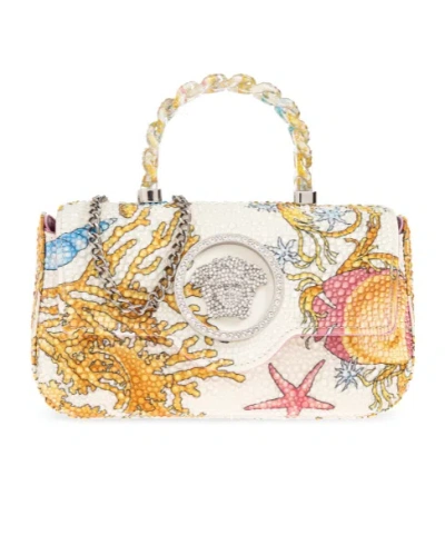 Versace Patterned Tote Bag In White