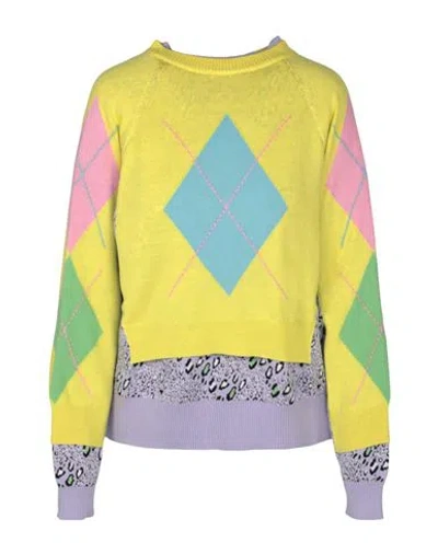Versace Patterned Twofer Sweater In Multi