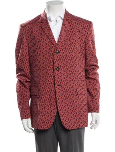 Pre-owned Versace Patterned Two-piece Blazer In Red
