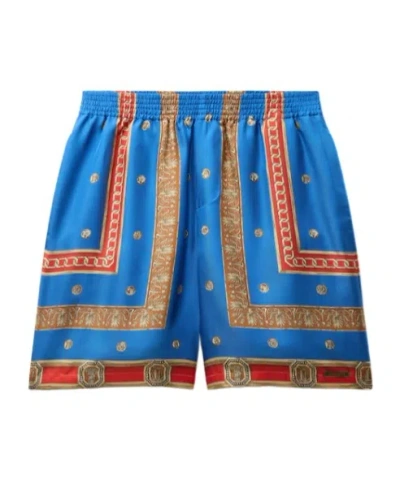 Versace Pattern-printed Twill Shorts In Multi