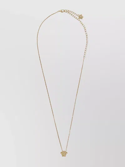 Versace Pendant Chain Link Necklace In Gold