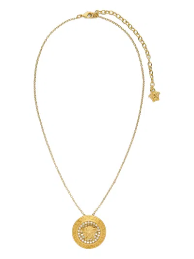 Versace Pendant Necklace In Gold