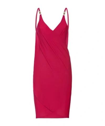 Versace Pendant Plain Knitted Mini Dress