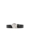 Versace Perforated Belt In Black