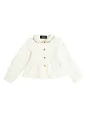Versace Peter Pan-collar Button-up Peplum Shirt