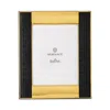 Versace Vhf11 Picture Frame, 6" X 7.8" In Gold/black