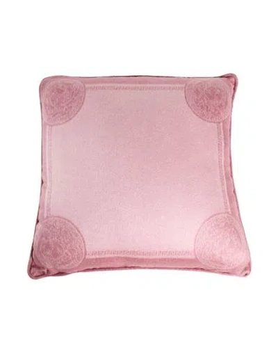 Versace Pillow Or Pillow Case Antique Rose Size - Wool, Cashmere In Pink