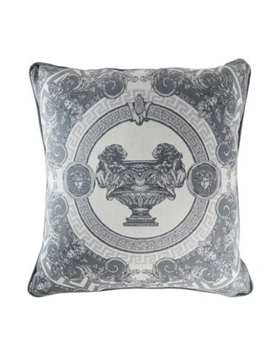 Versace Pillow Or Pillow Case Grey Size - Wool, Cashmere In Gray