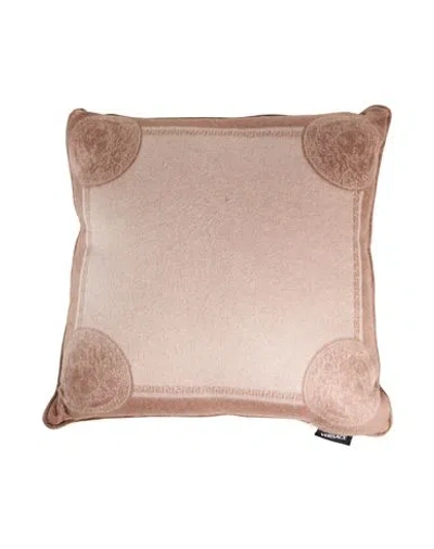 Versace Pillow Or Pillow Case Light Brown Size - Silk, Cashmere, Polyester In Sand