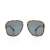 Versace Pilot Clip On Sunglasses In Brown
