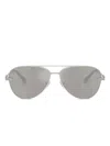 Versace Pilot-frame Sunglasses In Gray