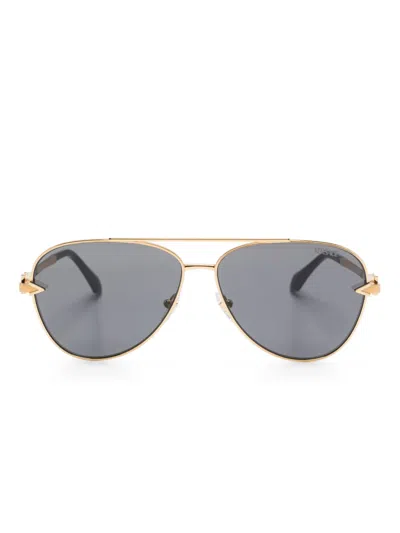 Versace Pilot-frame Sunglasses In Gold