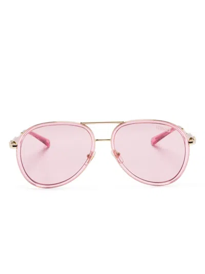 Versace Pilot-frame Sunglasses In Pink