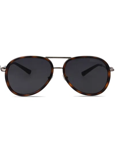 Versace Pilot-frame Sunglasses In Schwarz