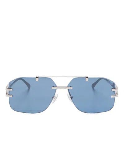 Versace Pilot-frame Sunglasses In Silber