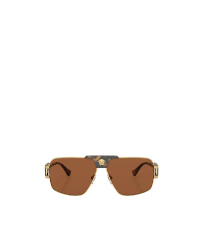 Versace Pilot-frame Tinted Sunglasses
