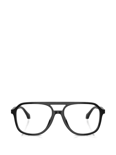 Versace Pilot-frame Glasses In Black